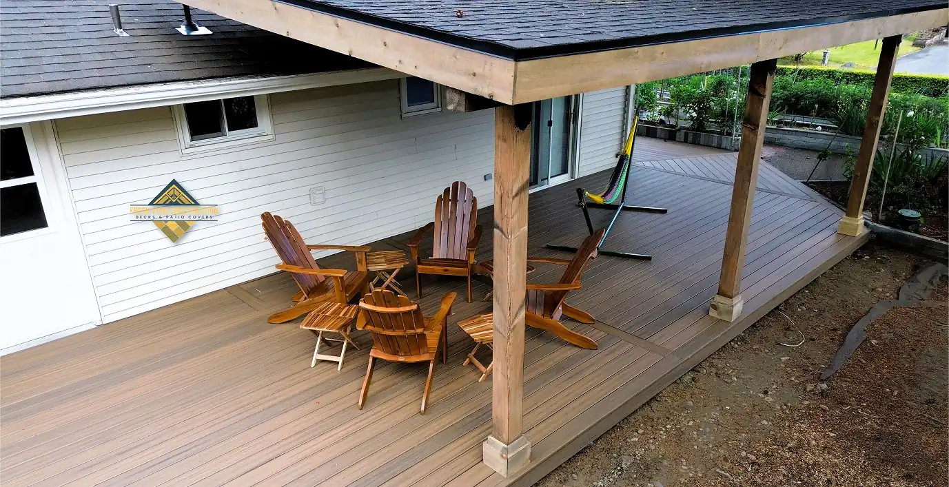 Lean-to patio cover installation Tacoma