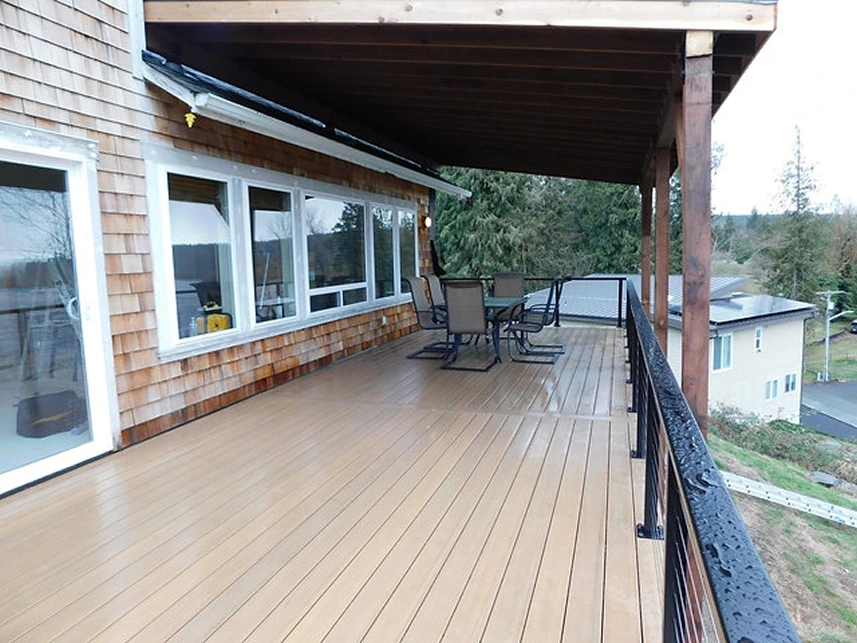 Deck after repair and resurfacing Tacoma