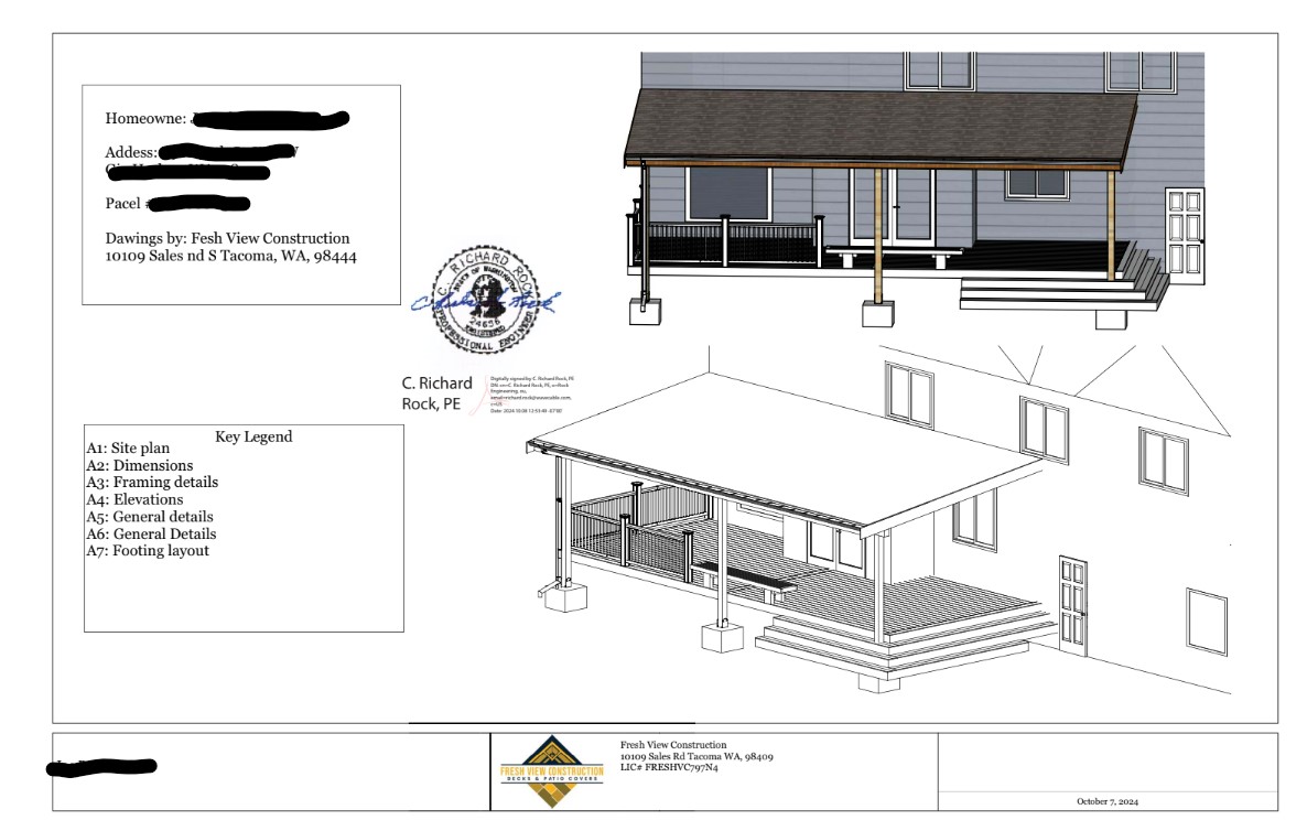 Custom deck design Tacoma WA