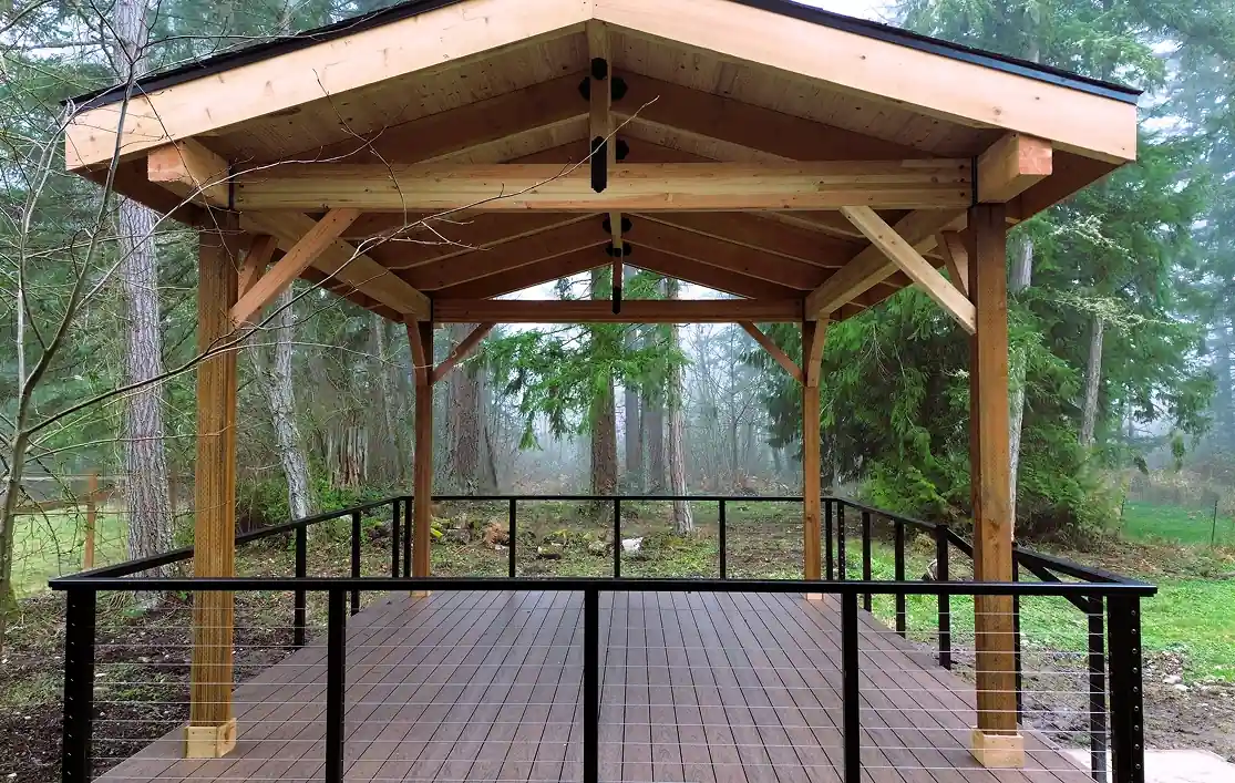 Gable patio cover installation Tacoma WA